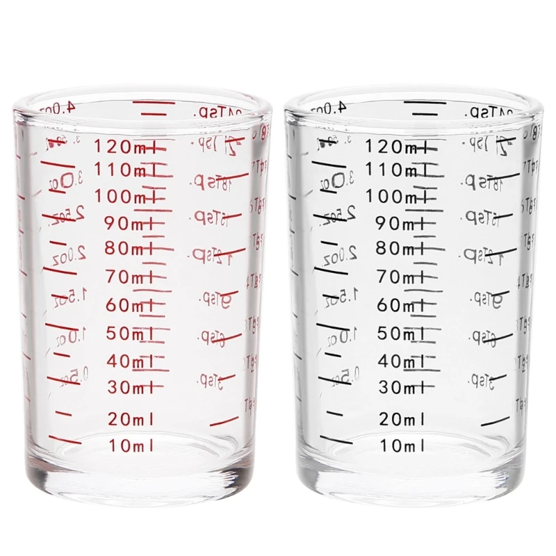

Glass Measuring Jigger Accessory for Home Cooks and Cocktails Enthusiasts Dropship