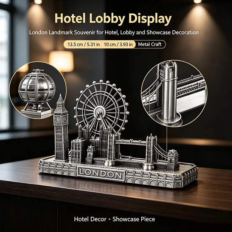 London Bridge Sculpture Big Ben Model Home Decor Ornament Memorabilia Souvenir Towers Statue Figurine
