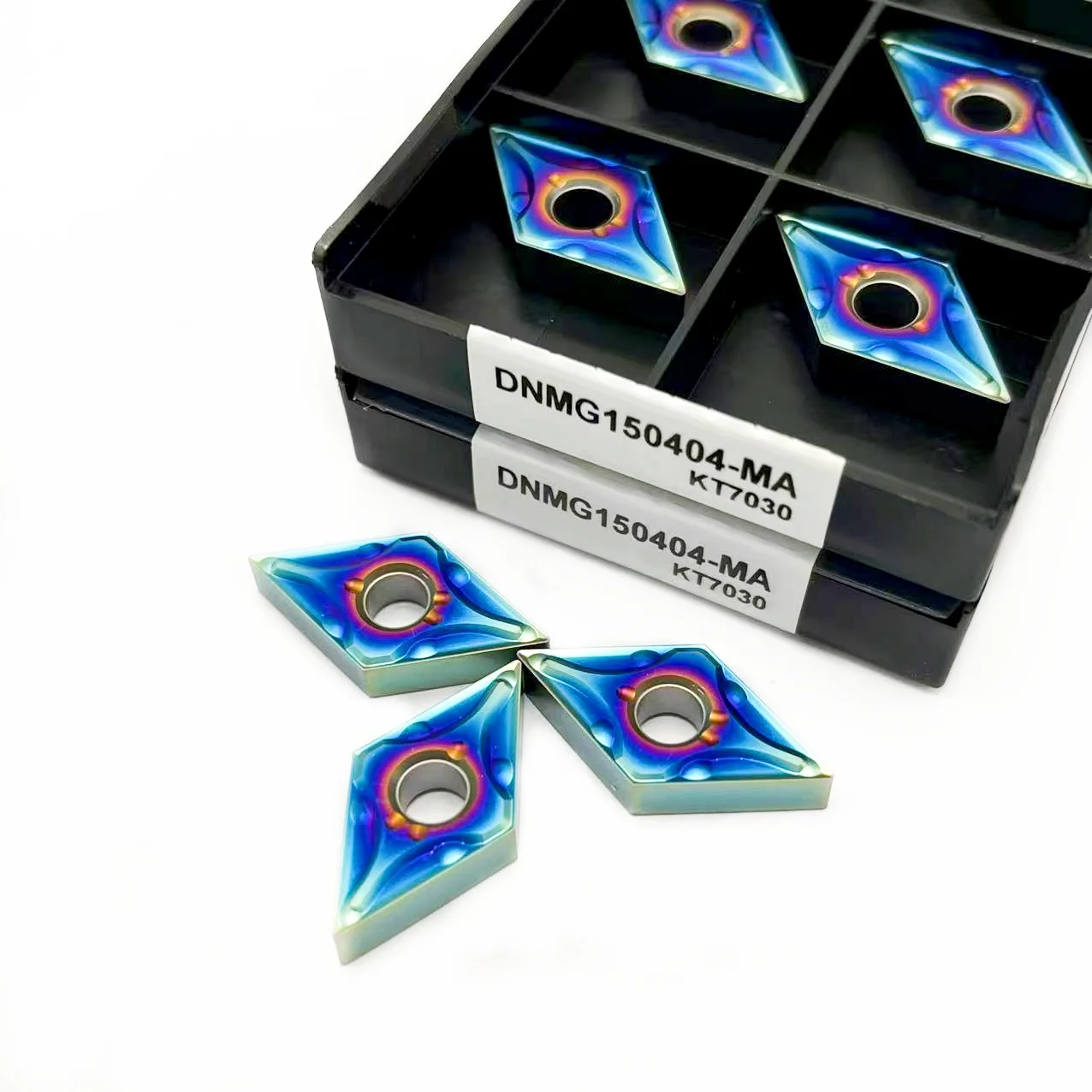 إدراجات تحول كربيد التنغستن ، أدوات قطع مخرطة CNC ، أصلية ، DNMG150404 KT7030 ، DNMG150408 ، KT7030 ، 10