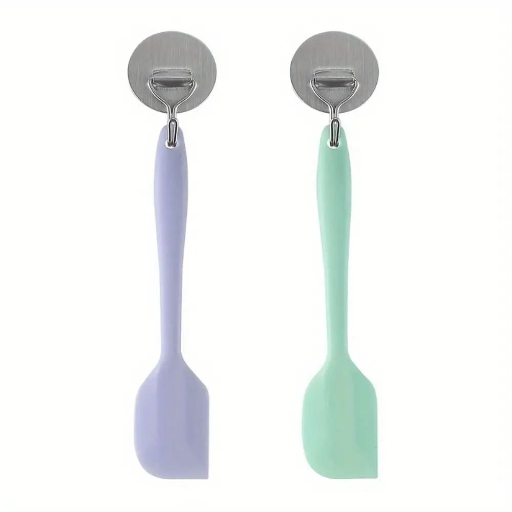 High Quality Small Silicone Scraper Baking Tool Butter Mixer Cake Spatula Semi Transparent Silicone Spoon Scraper Home
