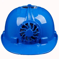 Solar Power Fan Helmet Outdoor Working Safety Hard Hat Construction Workplace ABS Material Protective Cap Powered By Solar Panel