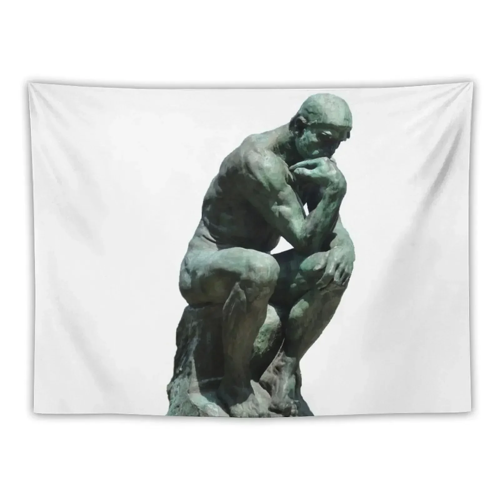 Auguste Rodin - The Thinker, Thinking Man Statue Tapestry For Bedroom Decoration Bedroom Custom Outdoor Decor Tapestry