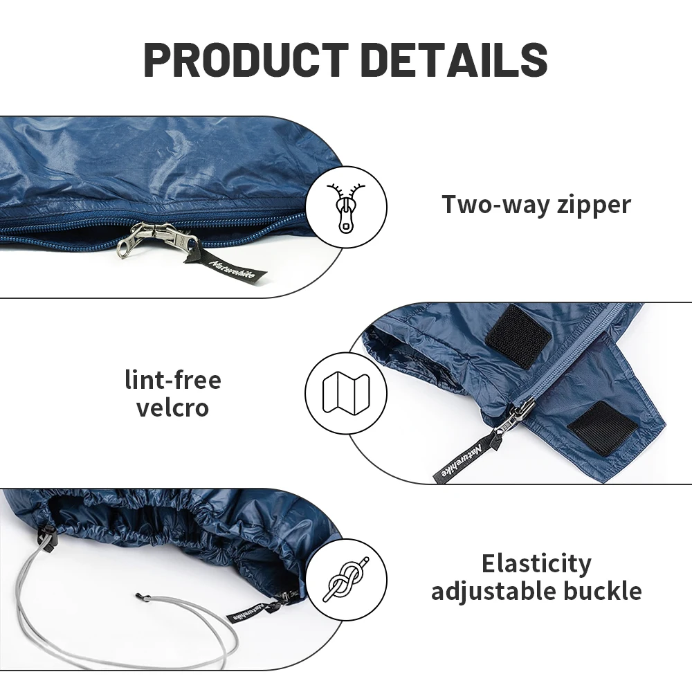 Imagem -04 - Naturehike Ultralight Duck Down Bolsa de Dormir Camping Quilts Viagens ao ar Livre e Caminhadas Cw295