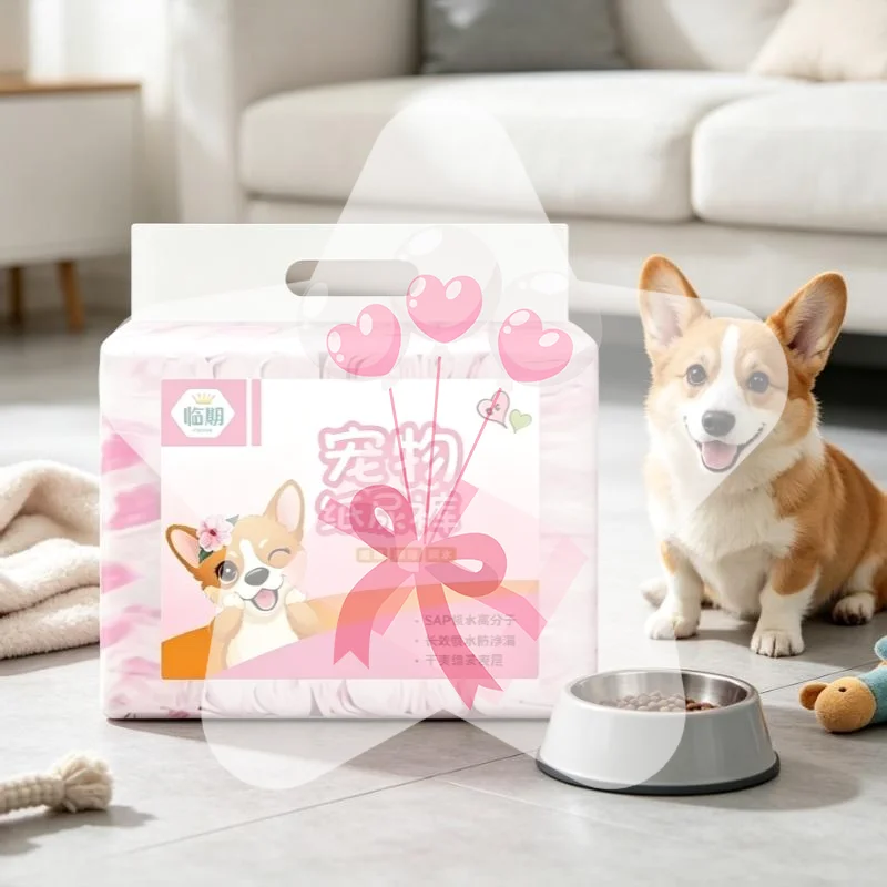 Disposable Pet Diapers Super Absorbent Leak Proof 1Pcs Breathable Non-Toxic for Small Medium Pets House Training Outdoor Use