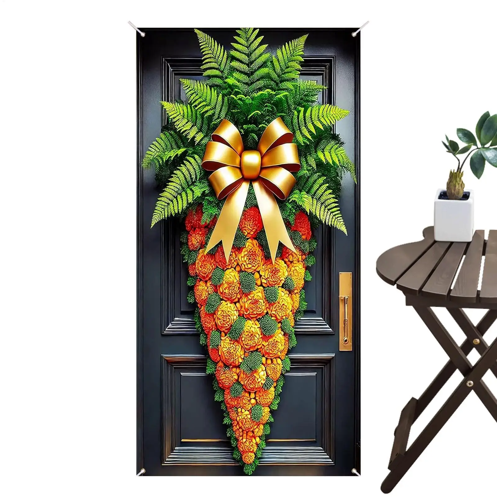 

Easter Door Banner 35x70 Inch Waterproof Spring Backdrop Front Door Sign Happy Easter Banner For Office Classroom Farmhouse