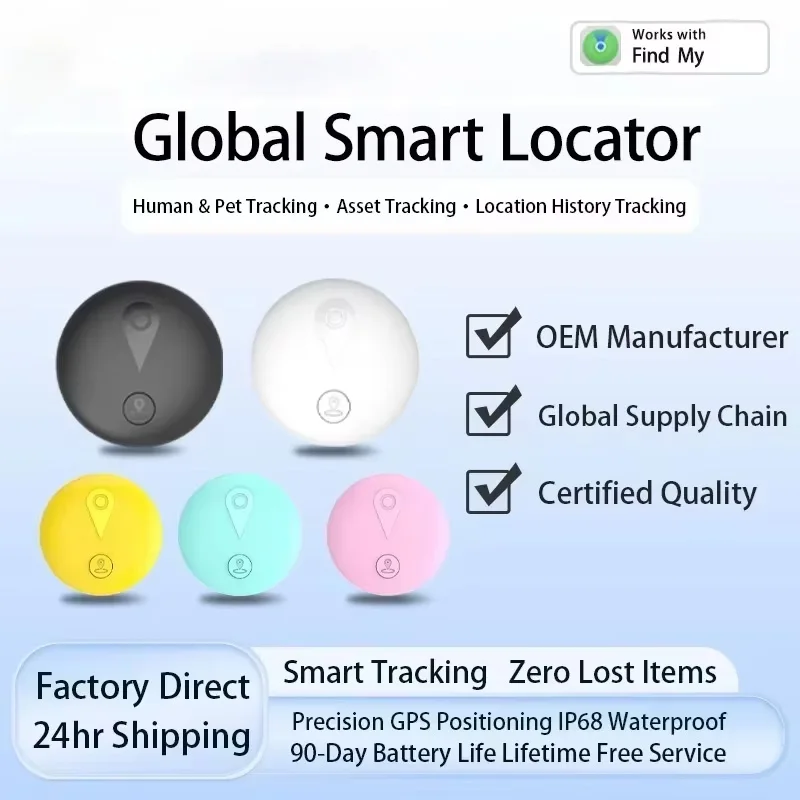 

Airtag Mini Tracker Anti-Lost Device Tracking IOS Find App Smart Finder Locator Global Position For Pet Kids Wallet Bag
