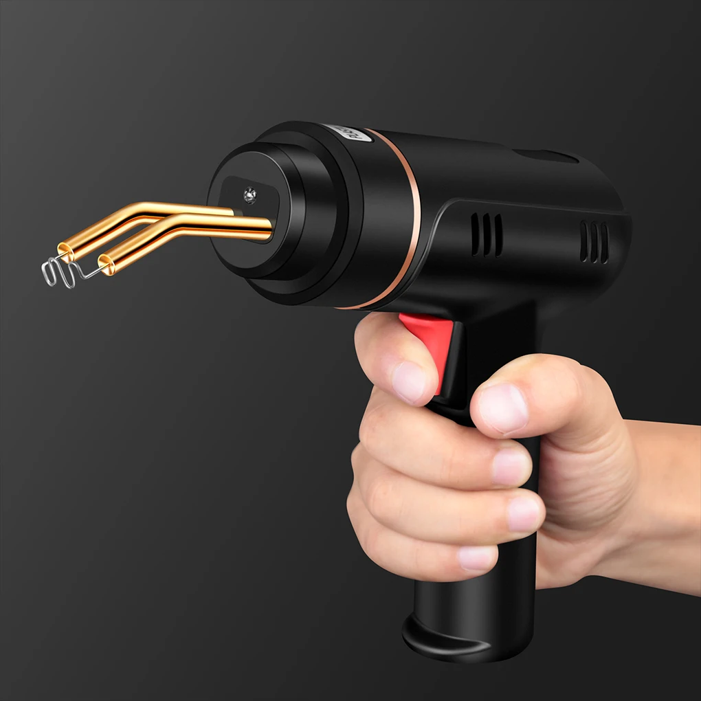 200W Cordless Plastic Welder Gun Plastic Welding Kit 400PCS Hot Stapler USB Rechargeable Bumper Repair Tools Kit Accessories