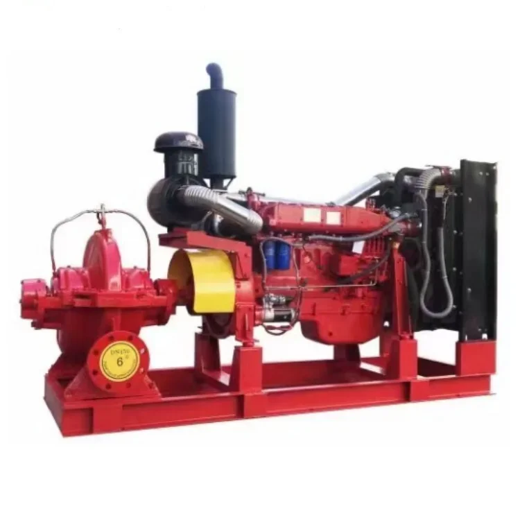 

XS High Quality Wholesale Single Stage diesel Engine Horizontal Double Suction Split case Centrifugal Volute Pump