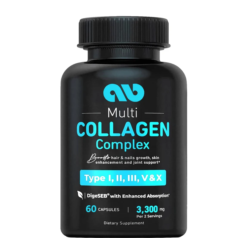 Male and female vitamin collagen - various collagen pills - grass fed, non GMO -60 capsules