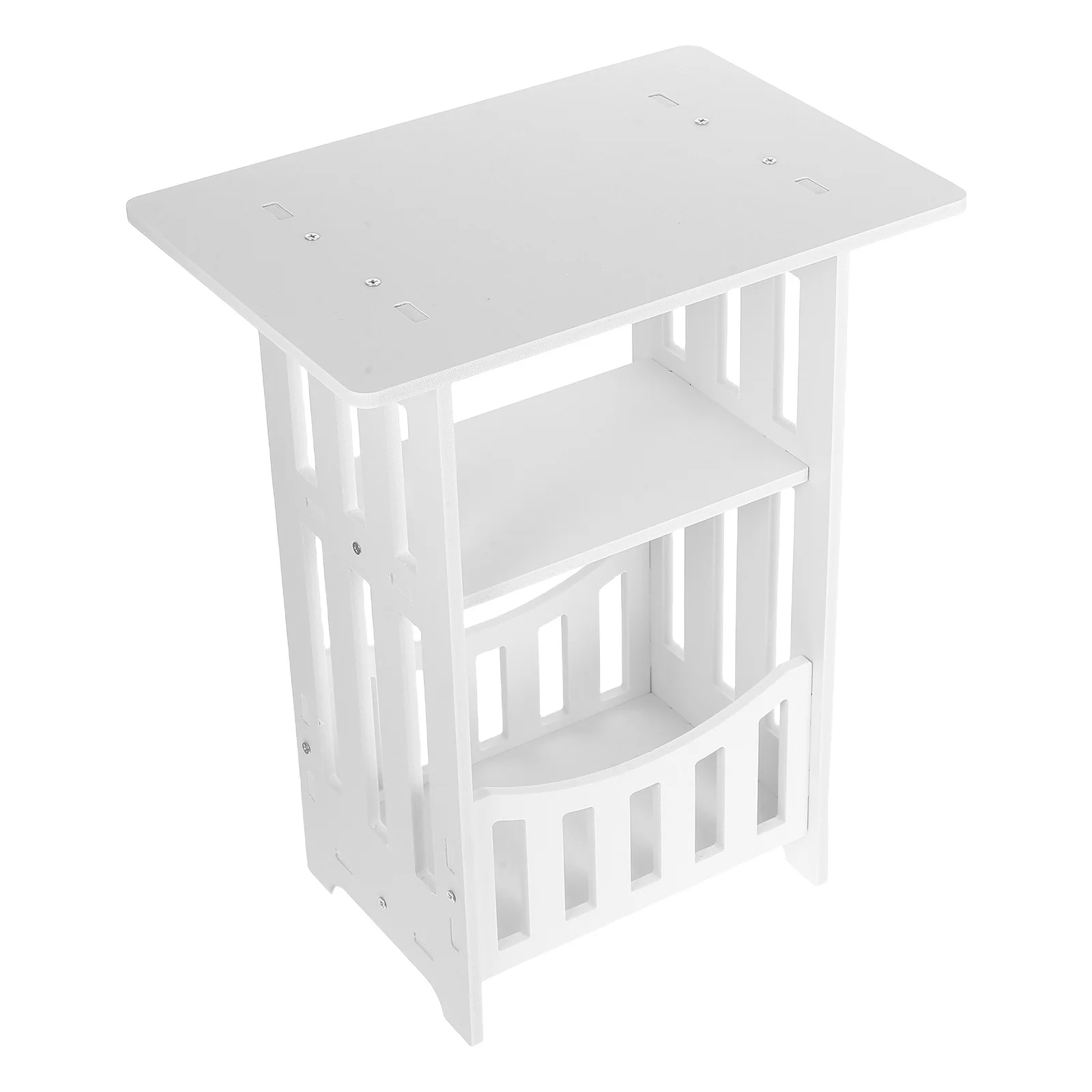 

Small PVC Wood Composite Bedside Table Sofa Side Table Bedroom Nightstand Living Room Small Furniture Decor Home Decor Furniture