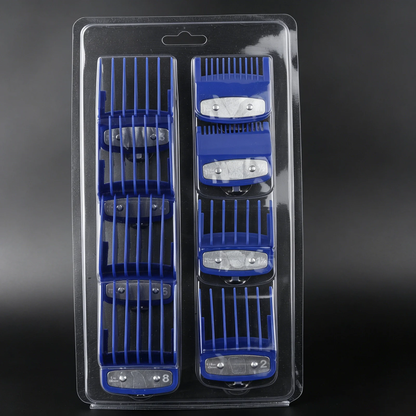 8 Stück/Set Pro Barber Guide Kämme für Wahl Haarschneidemaschine, Haarschnittkamm mit Blisterverpackung, Salon-Haarschneidewerkzeuge – Detail 25