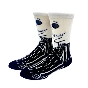 1 new anime male socks long socks knee-high couples cosplay socks personality hip hop harajuku funny socks for women 10 Main Sales Funny Socks - №6