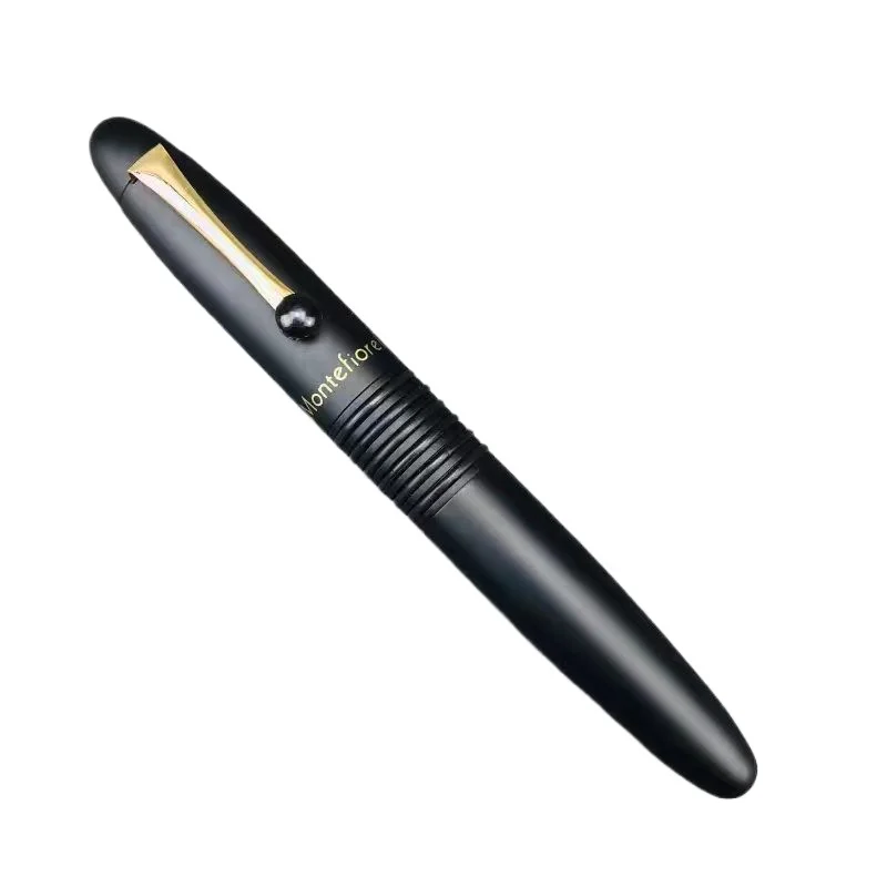 Pióro Benovel F857 Small Steel Cannon, mosiężne, chromowane, w całości metalowe, dla dorosłych, studentów, do ćwiczeń kaligrafii, do biura, zaawansowane pióro na atrament. — zdjęcie produktu 7