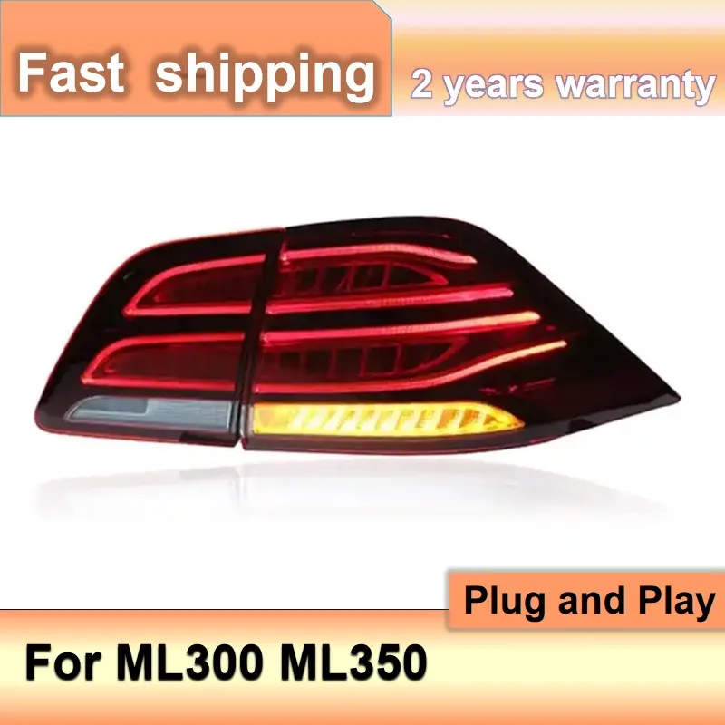 Car Accessories for Benz W164 ML300 ML320 ML350 ML400 W166 GLE GLE300 2012-2015 Mercedes ML Rear Lights DRL Fog Brake Turn Signa