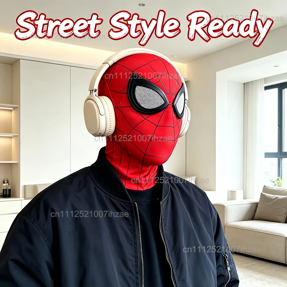 1/2 Stück Spiderman Atmungsaktive Masken Hochelastischer Hut Lustige Spinnenlinse Erwachsene Kinder Cosplay Party Halloween Kostüm Zubehör – Detail 9
