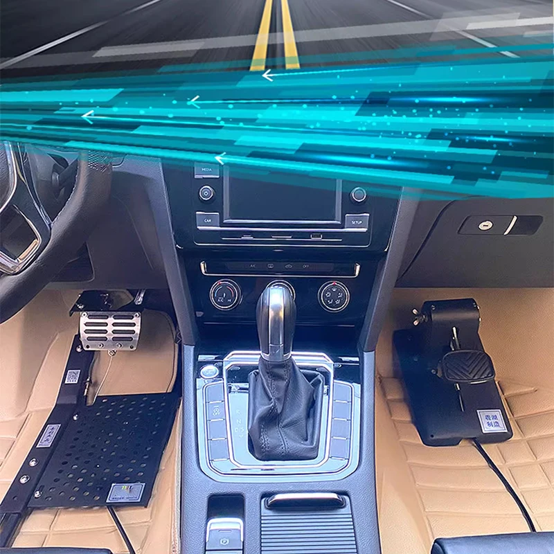 

Car auxiliary brake device, home use universal co-pilot brake, no need to drill, private car brake installation