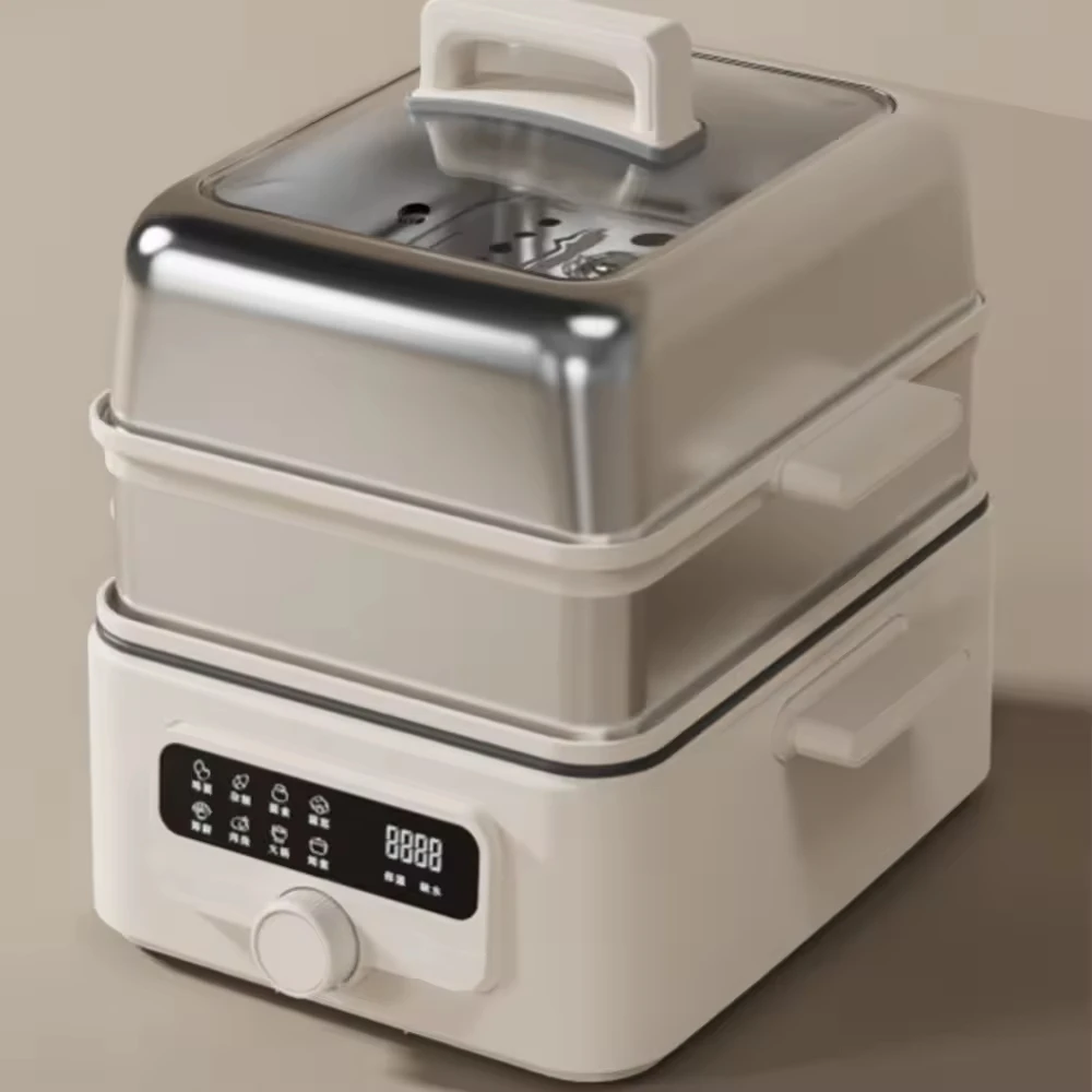 

24L Fast-Heating Electric Steamer - Multi-Function Household Steam Cooker (1500W Instant Steam, Auto Shut-Off, BPA-Free)