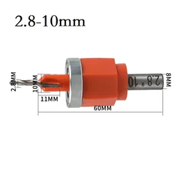 Hot！1Pcs Heavy Duty Hole Puncher Countersink Drill Bit For Woodworking 8mm Shank Edge Banding Punching Depth Adjustment Tools