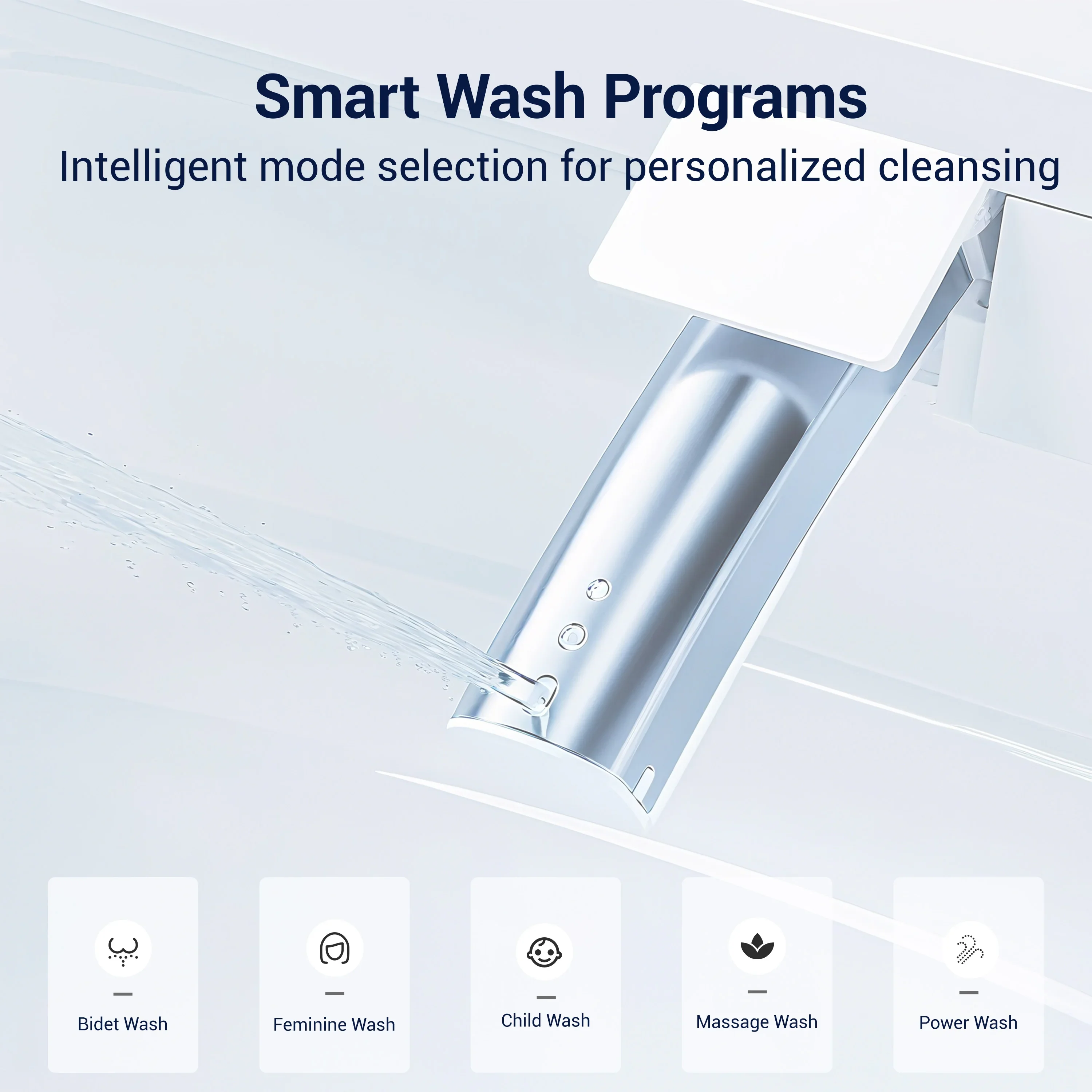 Hot Sale Smart Bidet Toilet Seat U-Type - Adjustable Water Temp, Air Dryer, Anti-Bacterial, Silent Closing
