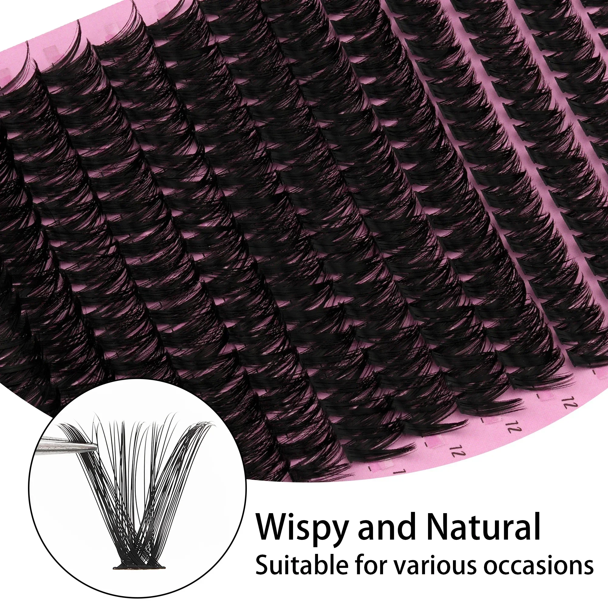 Russian Volume Cluster Lashes  - Eyelash Extension Russian review and price