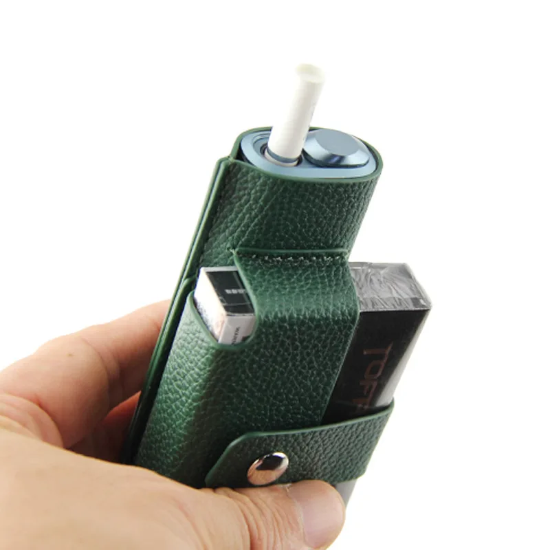 JINXINGCHENG 2in1 Cigarette Box for IQOS ILUMA ONE Leather Case E-Cigarette Skin Funda for IQOS ILLUMA One Accessories