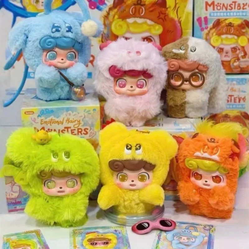 

Q Kid Emotional Hairy Monsters Series Blind Box Emotional Mystery Box Doll Vinyl Model Figure Pendant Decoration Customized Gift