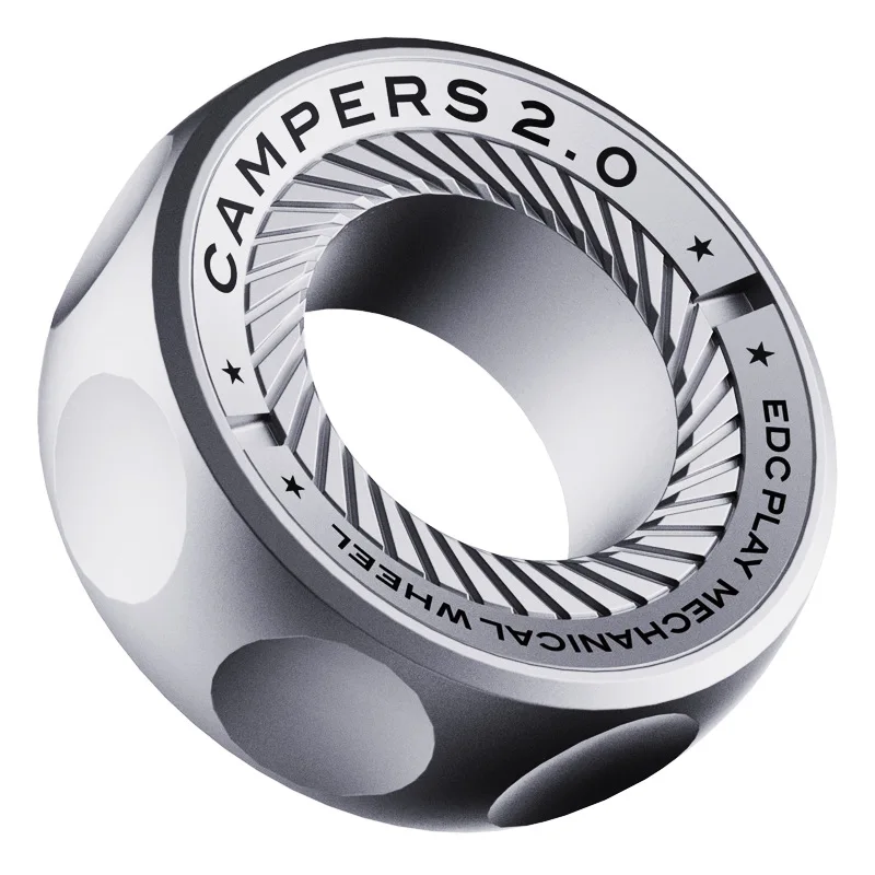 Anneau de paragraphe mécanique en métal en acier inoxydable, carte à poussée magnétique, curseur, rouleau Fidget Spinner, volant d'inertie EDC, jouet anti-Stress