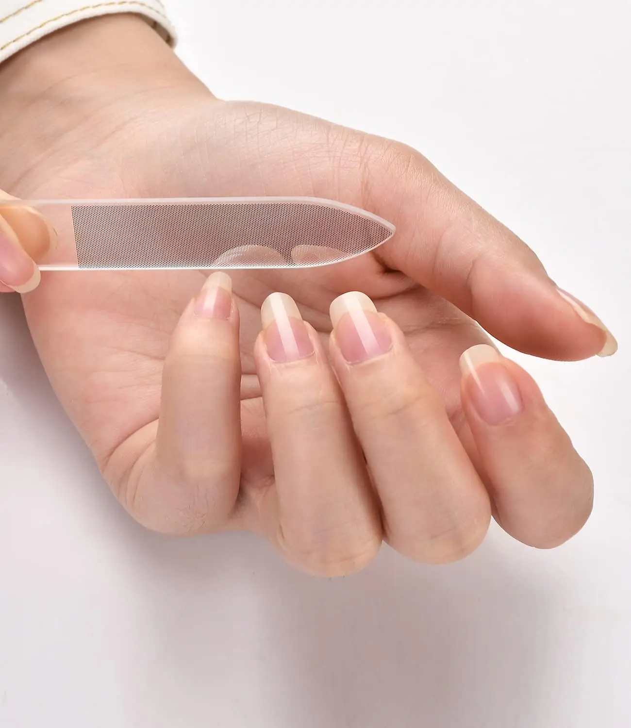 Lime à ongles pour Nail Art, ponçage Transparent, polissage, lime en verre Nano Durable, fournitures professionnelles de manucure, accessoires et outils