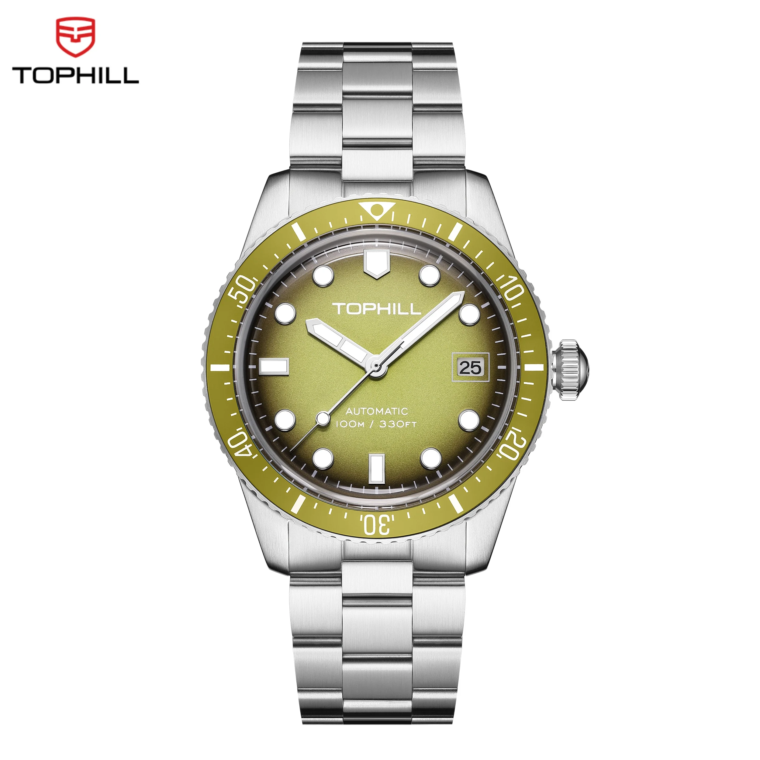 

TOPHILL Mechanical watch Men's Watches Business Watches NH35 Automatic Movement watch Dive watch men