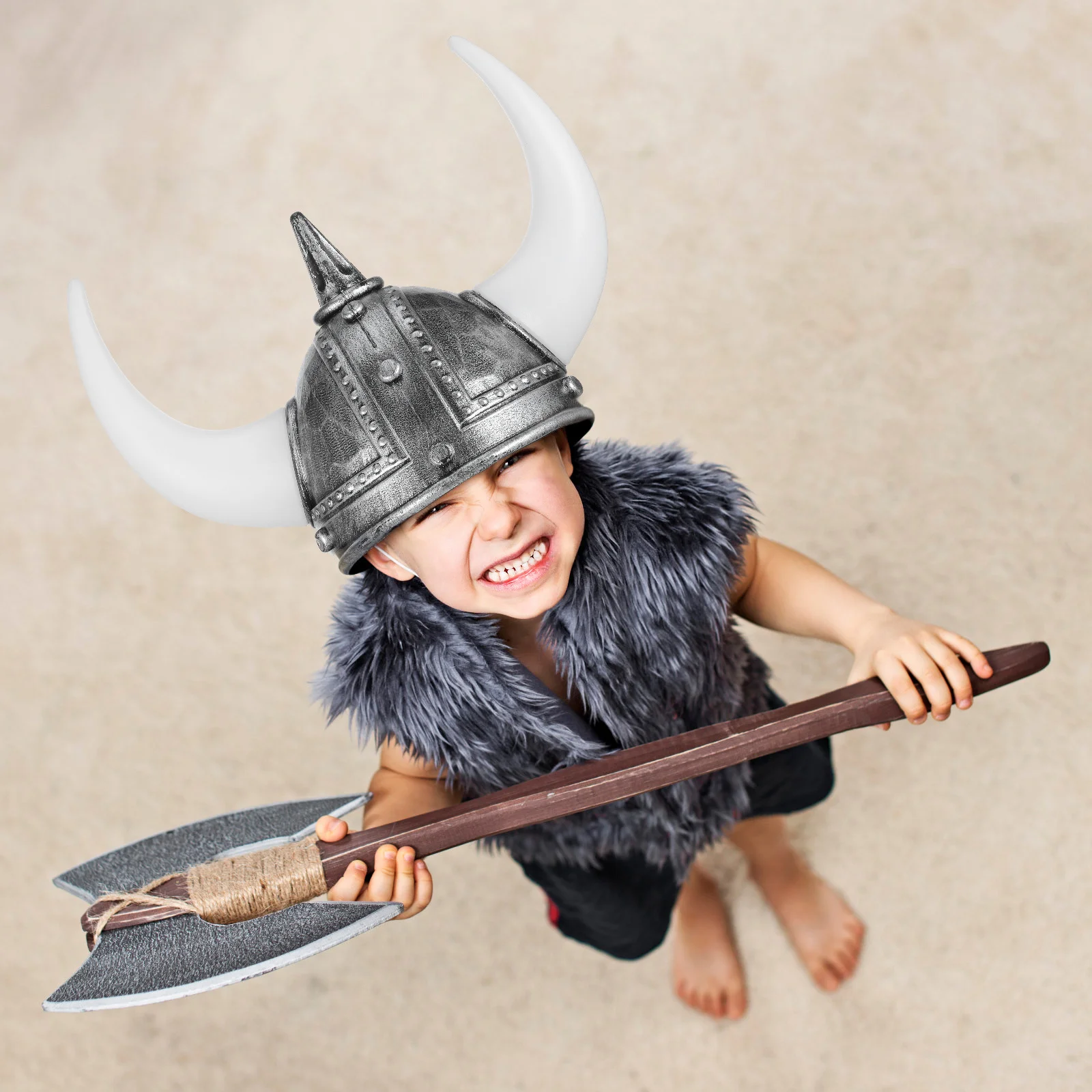 

4Pcs Viking with Horns Medieval Hat Halloween Cosplay Party Accessory Meticulous Craftsmanship Standout