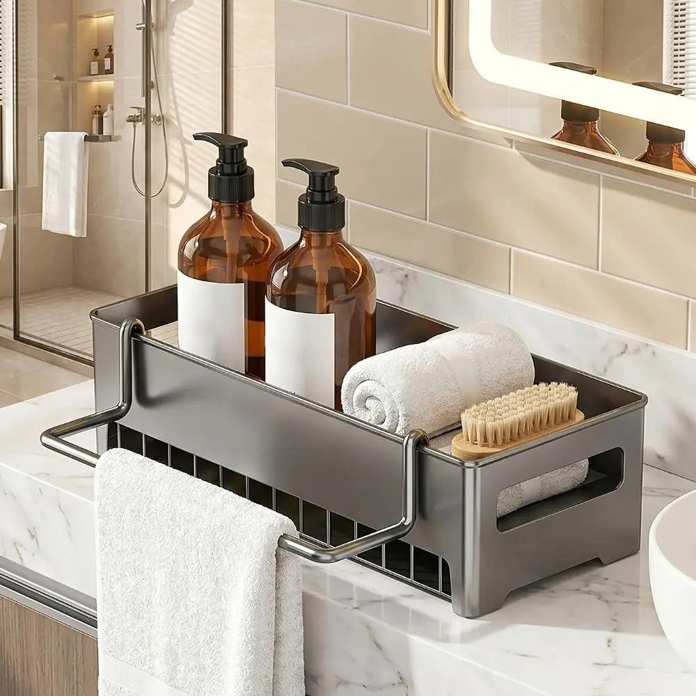Detachable Sink Storage Rack Multi Functional Sponge Holder Kitchen Sink Organizer Storage Tray Tray for Kitchen Kitchen