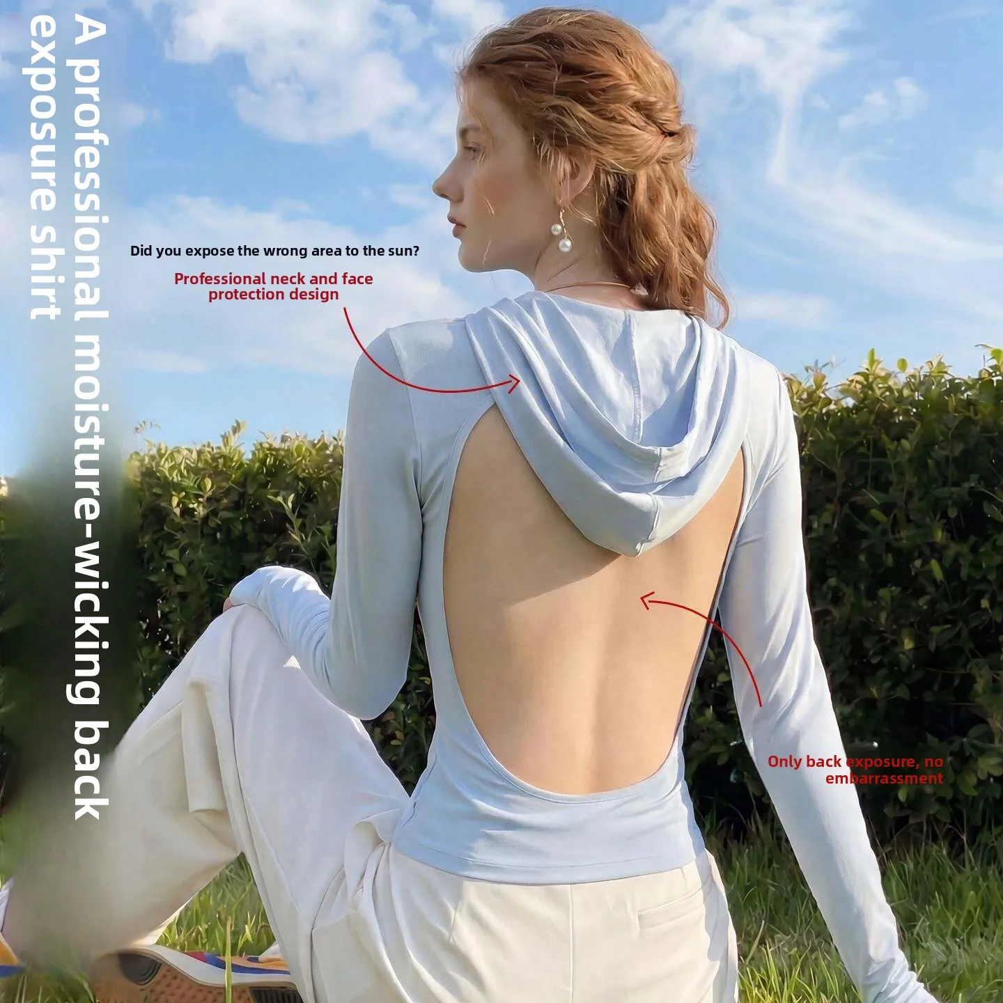 Lightweight Cotton Sun- Clothes with Chest Pad for Middle-Aged And Elderly People Special Outdoor Clothing for Back Ex...