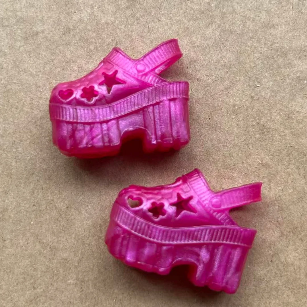 Candy Color DIY Dressing Licca Jenny Doll Sandals Shoes Toy Parts Accessories for 1/6 Female Collectible Dolls