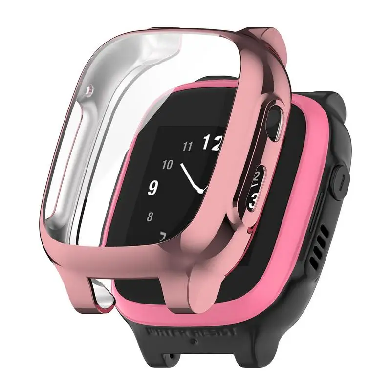 For XPLORA X5 Play Child Smart Watch Electroplated TPU Screen Protector Frame Case Cover Accessories