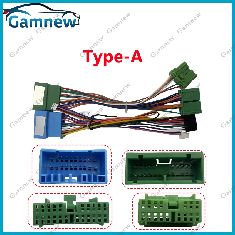 Gamnew 16Pin Car stereo Wire Harness Power cables For Honda Accord 2004-2007