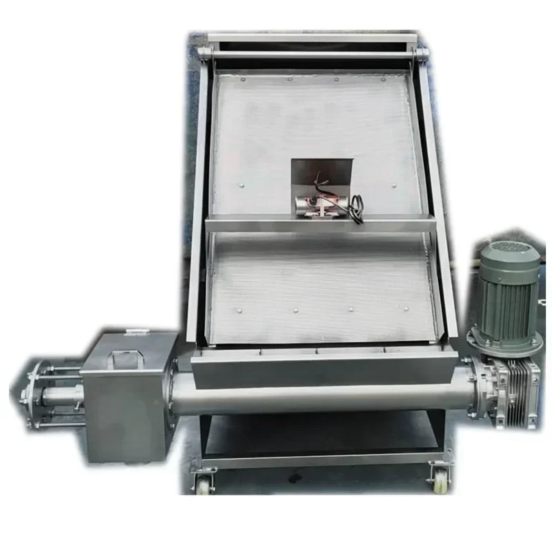 Manure slurry slag dry and wet solid-liquid separator
