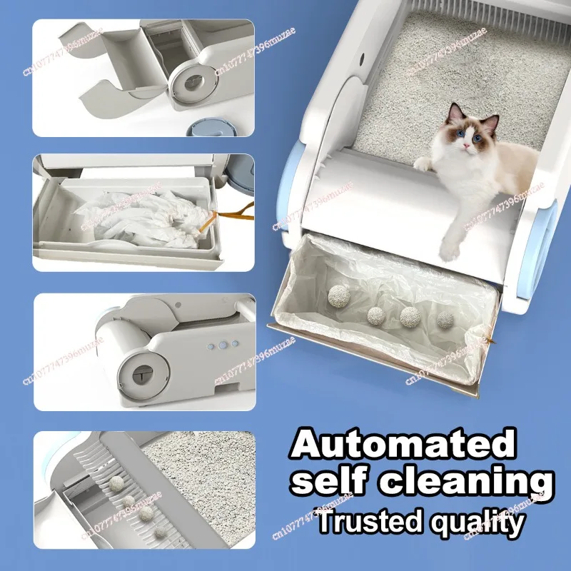 

Automatic shit shoveling sand table pet cat smart litter box cleaning equipment anti-splash cat toilet wifi control