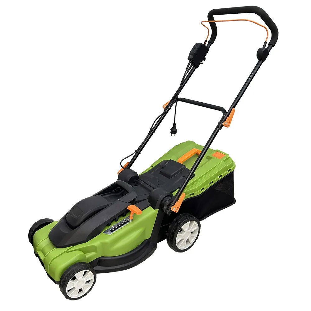 

Corded Walk Behind 12 Inch Electric Lawn Mower Hand Push Portable Electric Grass Cutting Machine