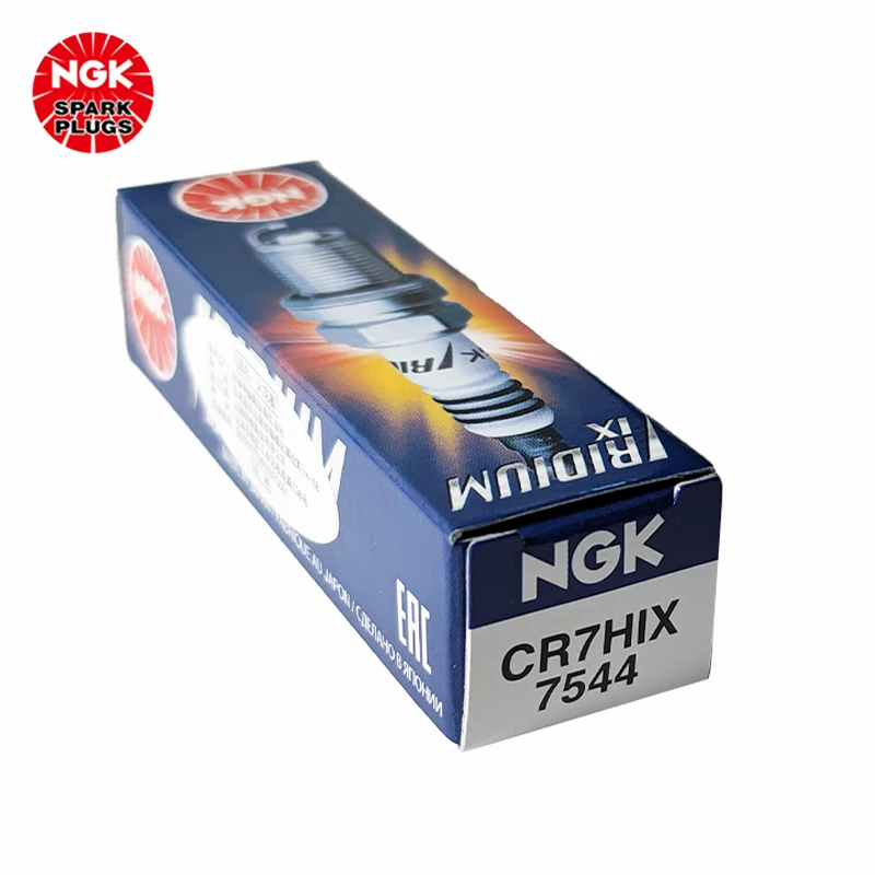 NGK Motorcycle Iridium alloy spark plug CR7HIX 7544 Suitable for Zongshen/Longxin/New Continent Honda/Jialing Honda(1pcs)