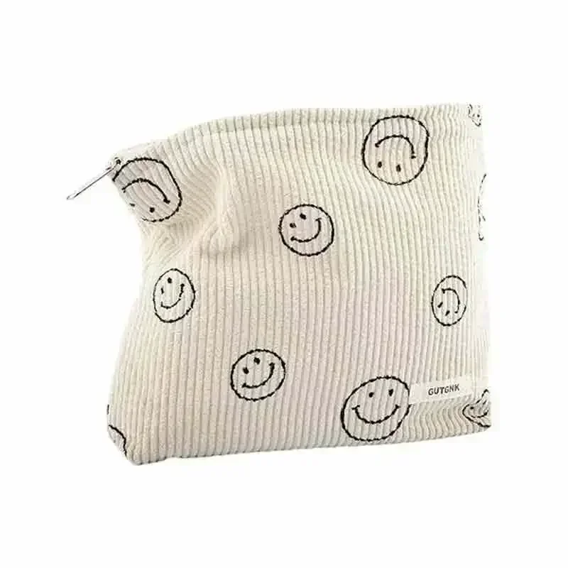 SB12 Corduroy Cosmetic Bags Aesthetic Design Ladies Tote Bag,Women's Pencil Case