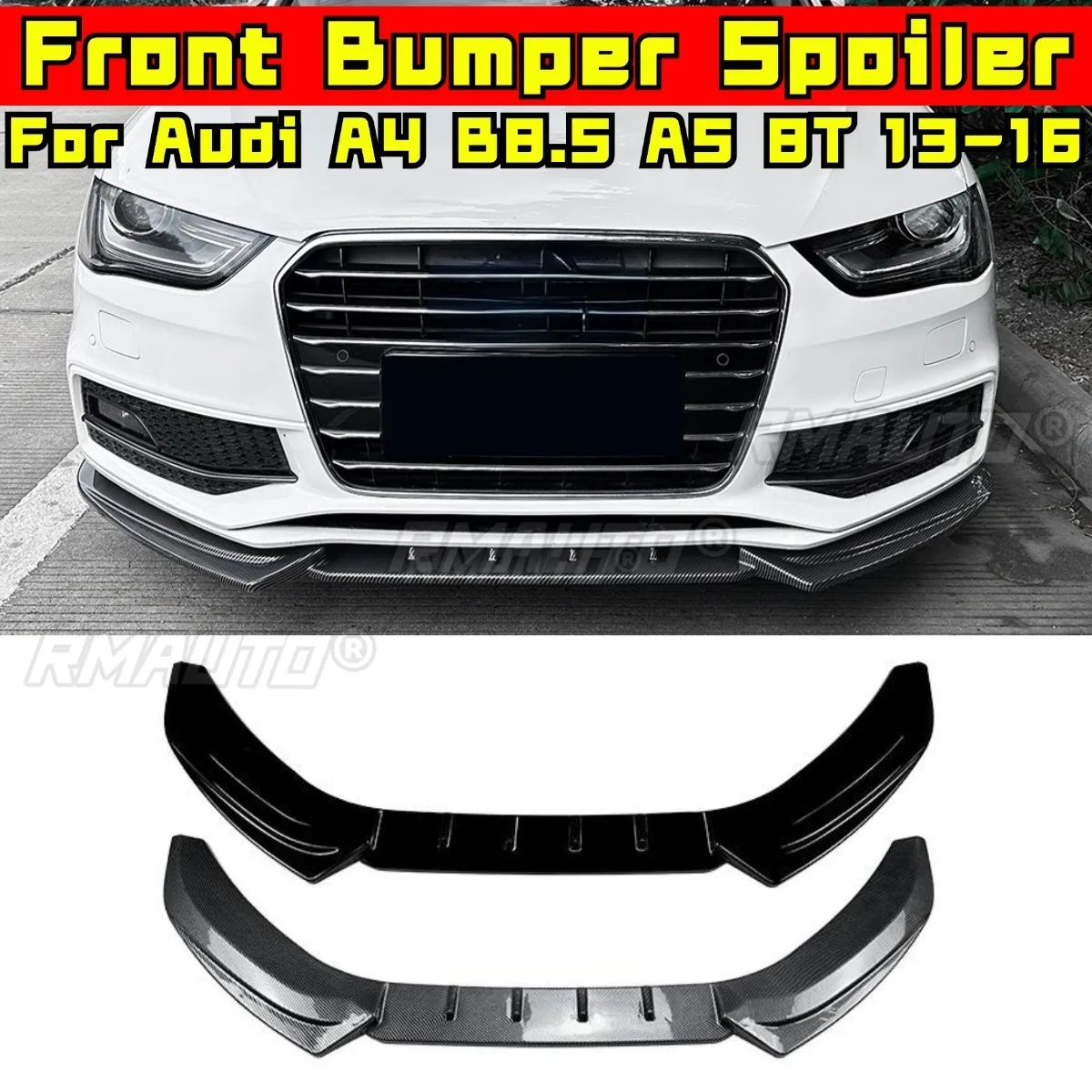 

Автомобильный передний бампер, спойлер, диффузор, модификация, часть для Audi A4 B8.5 A5 8T Sline 2013-2016, защитная крышка бампера