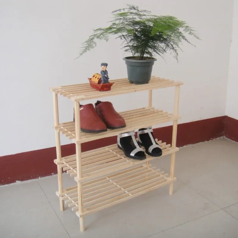 متعدد الطبقات بسيط 4-layer خشبي متعدد الطبقات تخزين التشطيب الإطار زهرة الوقوف خشب الصنوبر الصلب لا ندوب زهرة الوقوف