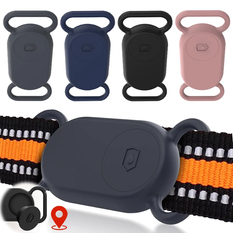 For Samsung Galaxy SmartTag2 Secure Holder Waterproof Anti-Lost Silicone Case Slim Cover for Dog Collar Pet Necklace Accessories