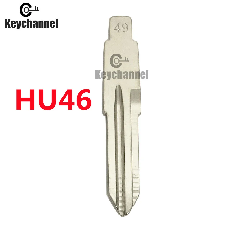 10pcs/lot Car Flip Key Blade HU46 KD Key Blank 49# for Opel Chevrolet Lefeng Buick for KD KEYDIY VVDI Xhorse JMD Remote Key