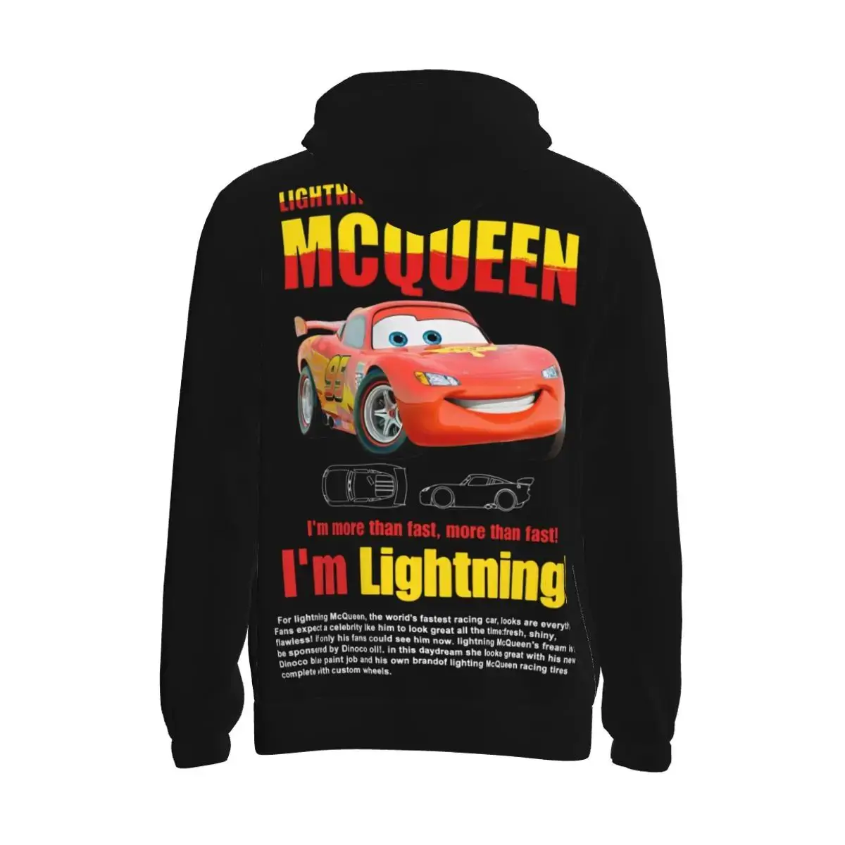 Sally I\'m Lightning Cars Mcqueen Bluza z kapturem dla mężczyzn Bluza damska Moda Graficzne bluzy z kieszeniami Koszule z długim rękawem