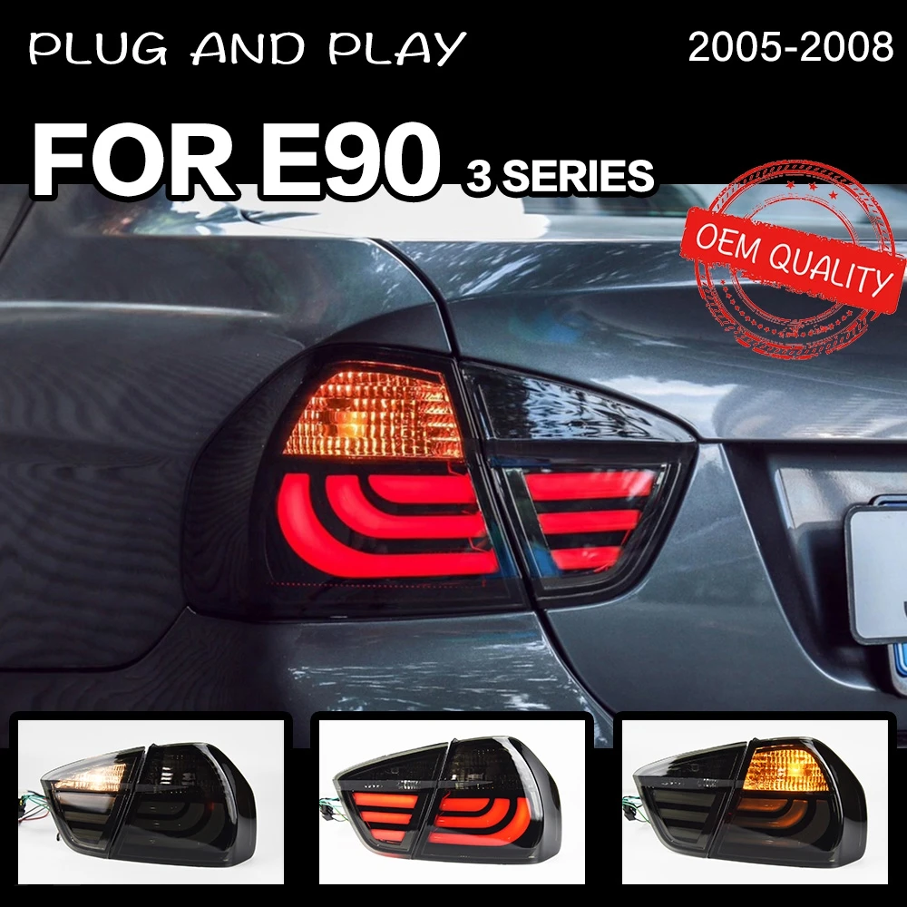 Tail light for BMW E90 3 Series 320i 2005-2008 автомобильные товары rear lamp LED lights car accessories 318i 325i taillights