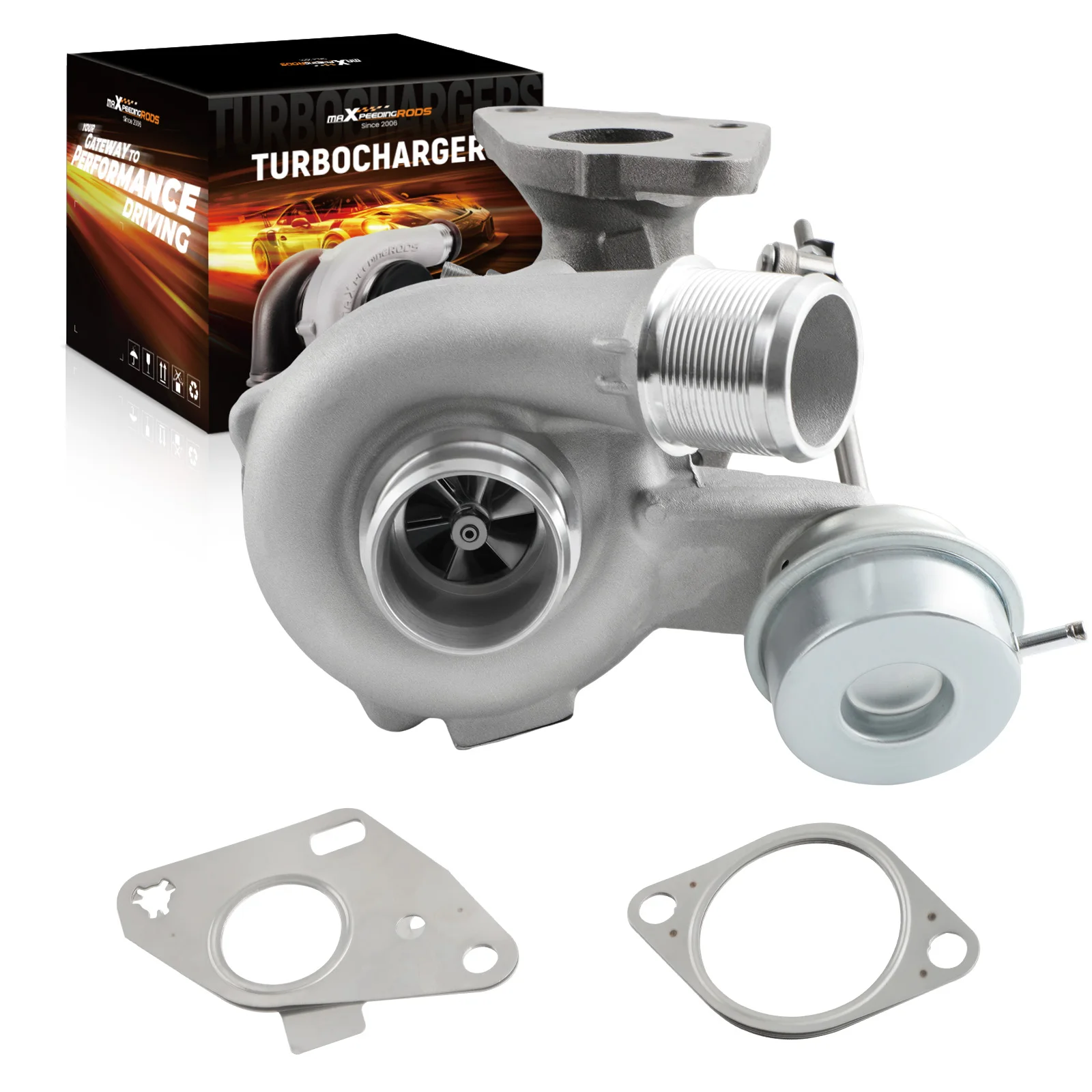 MaXpeedingrods Left Side FL3Z6K682D Turbo Turbocharger For Ford F150 F-150 2.7L V6 EcoBoost 2015 2016 2017 Water+Oil Cooling