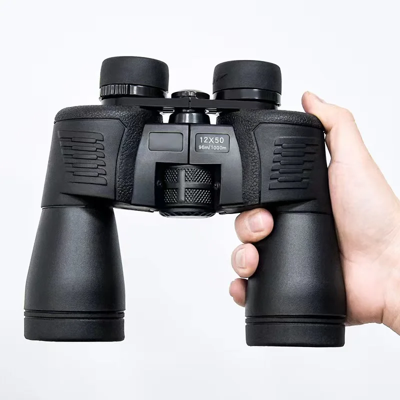

Мощный полноразмерный бинокль с призмами BAK4 высокой четкости 12x50, профессиональный водонепроницаемый телескоп для наблюдения за птицами на больших расстояниях, для походов