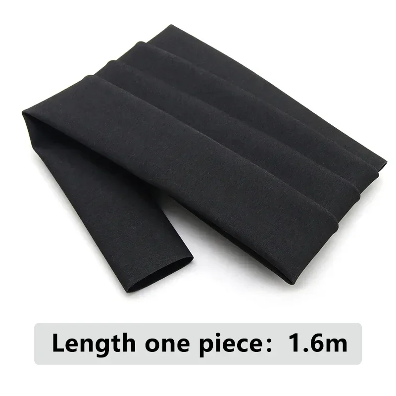 1.6m/Piece Solid Color Non Slip Heat Shrink Tube Anti-slip Insulation Sleeve 20/22/25/28/30/35/40mm Waterproof Fishing Rod Wrap