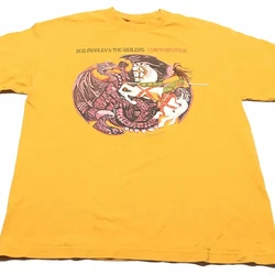 2024  BOB MARLEY & The WAILERS Confrontation Zion Rootswear Vintage T Shirt vintage Summer Casual T-shirts  streetwear